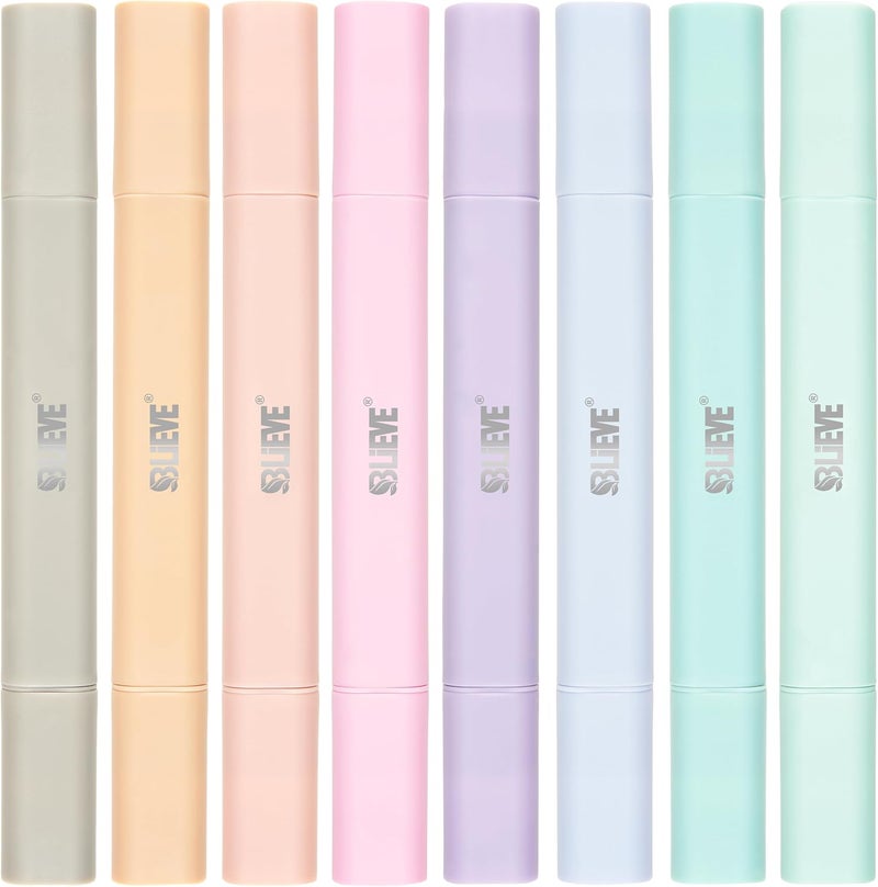 Believe - Aesthetic Bible Highlighters No Bleed Through Assorted Colors, Cute Highlighter Dual Tip For Journaling Supplies And School Accessories, Bible Highlighters And Pens No Bleed (PASTEL) - Image 1